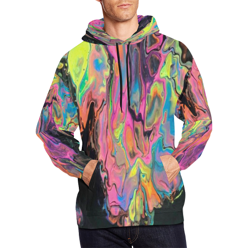 acidwash All Over Print Hoodie for Men (USA Size) (Model H13)