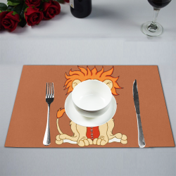 Football Lion Rust Placemat 12''x18''