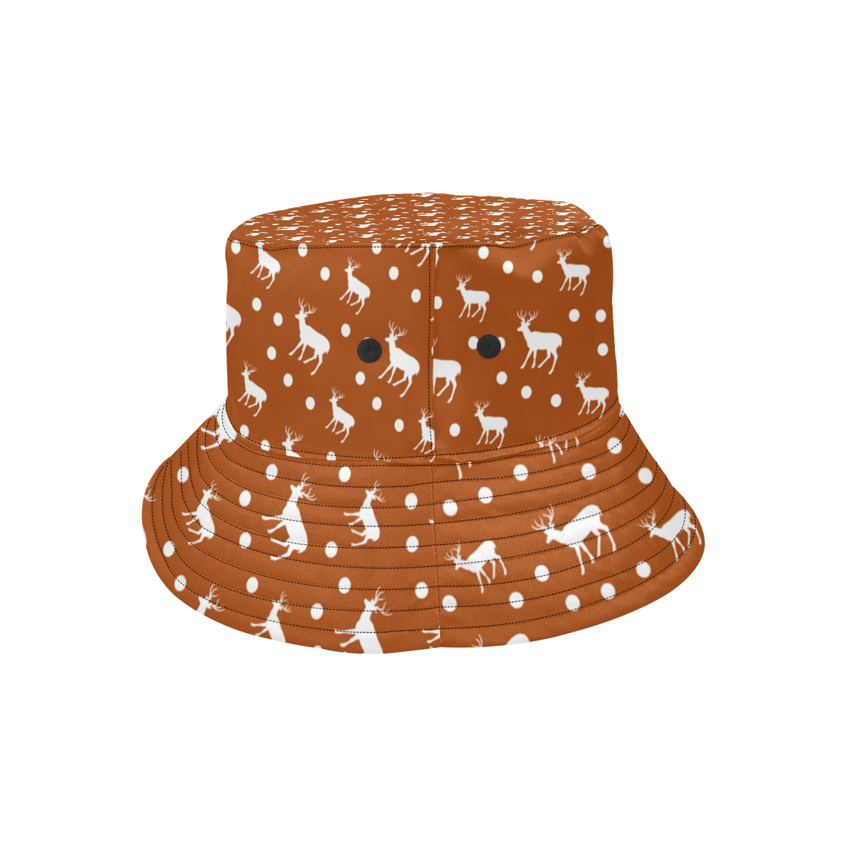 deer dots orange All Over Print Bucket Hat