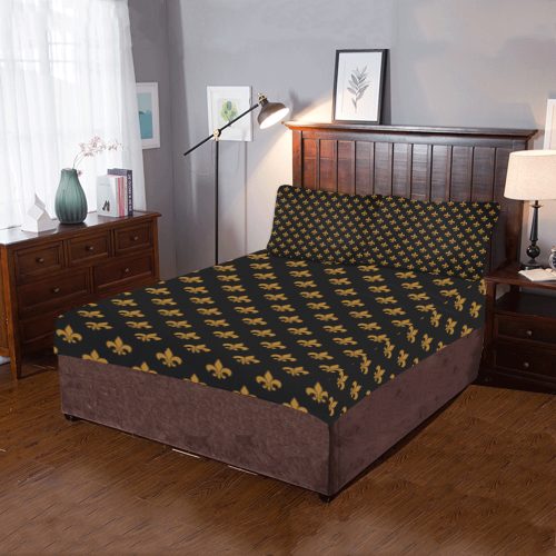 Saints Pattern 3-Piece Bedding Set