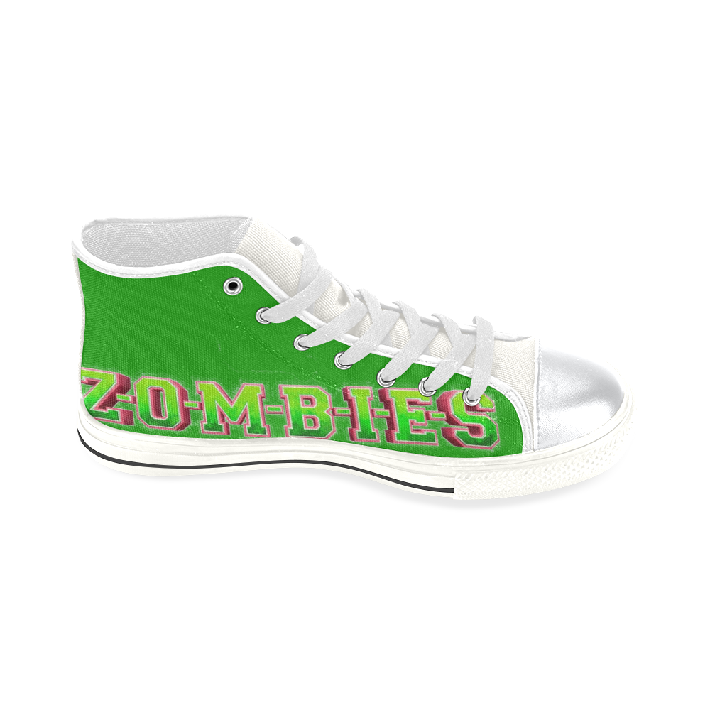 Zombies High Top Canvas Shoes for Kid (Model 017)