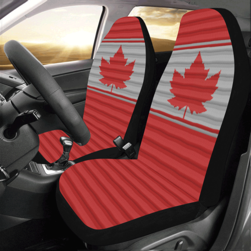 Canada Winter Print Car Seat Covers (Set of 2)