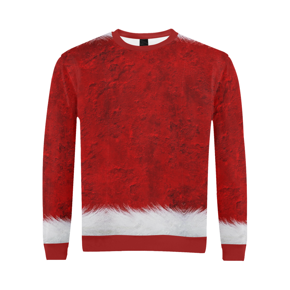 Santa by Nico Bielow All Over Print Crewneck Sweatshirt for Men (Model H18)