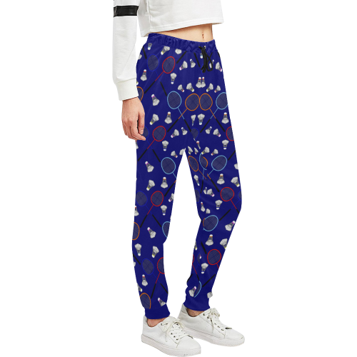 Badminton Rackets and Shuttlecocks Pattern Sports Badminton Rackets and Shuttlecocks Pattern Sports  Unisex All Over Print Sweatpants (Model L11)