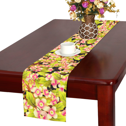 Flower Pattern Table Runner 14x72 inch
