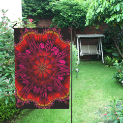 Sunset Solar Flares Fractal Abstract Garden Flag 28''x40'' （Without Flagpole）