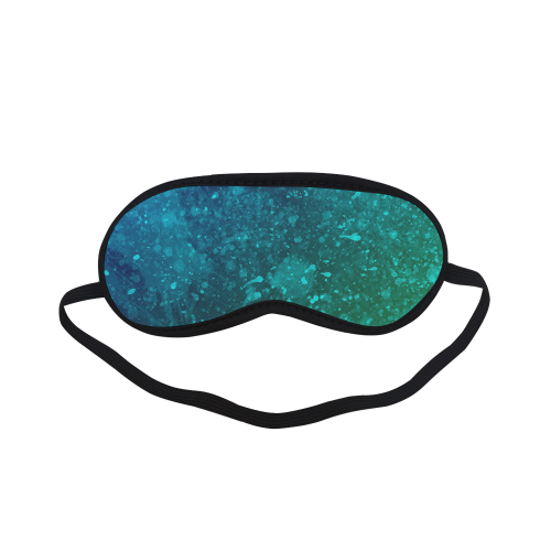 Blue and Green Abstract Sleeping Mask