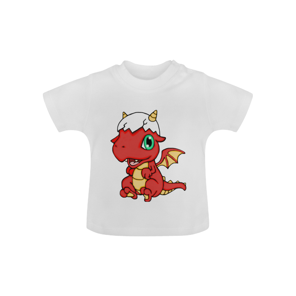 Baby Red Dragon White Baby Classic T-Shirt (Model T30)