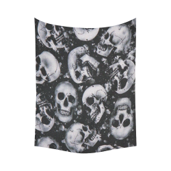 Gothic Skulls Underground Cotton Linen Wall Tapestry 60"x 80"