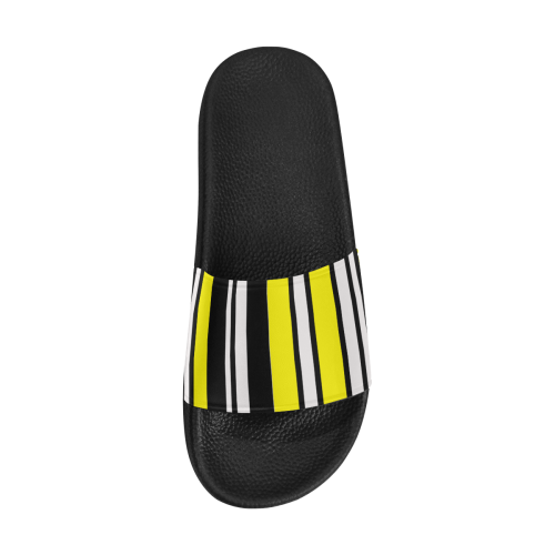 by stripes Women's Slide Sandals (Model 057)
