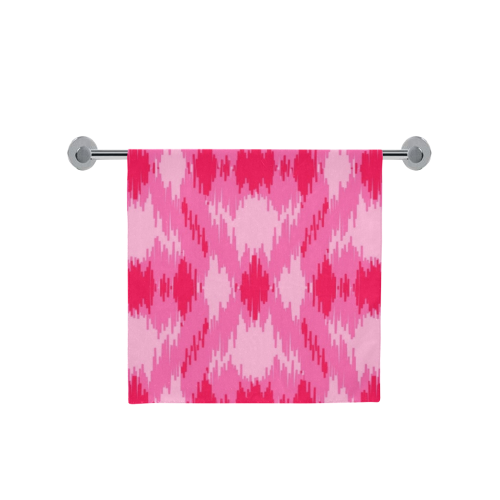 Hot Pink Fractual Bath Towel 30"x56"