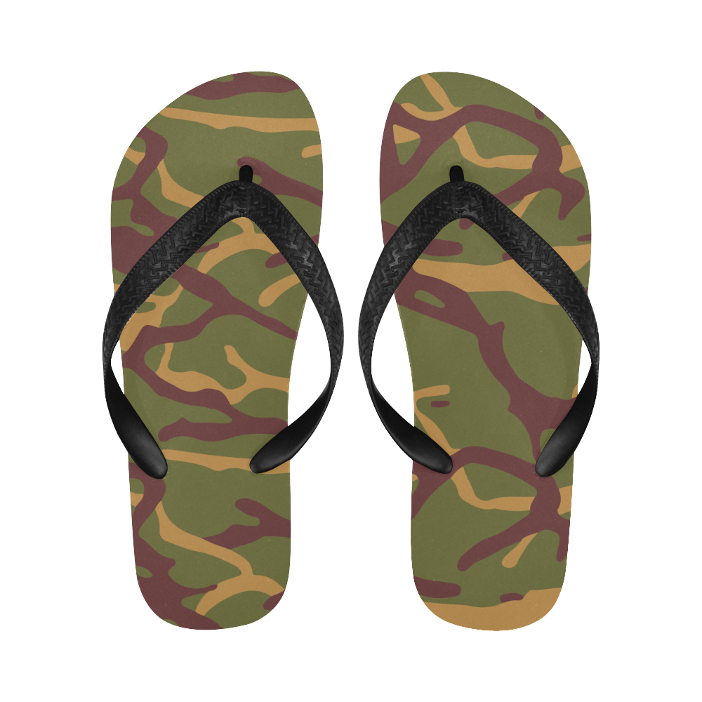 Yugoslav M68 MOL camouflage Flip Flops for Men/Women (Model 040)