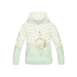 Little Cute Birdie All Over Print Hoodie for Kid (USA Size) (Model H13)
