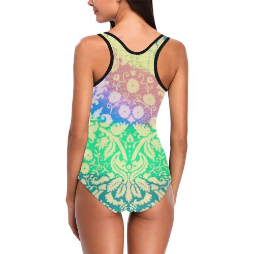 hippie-fabric-1536347 Vest One Piece Swimsuit (Model S04)