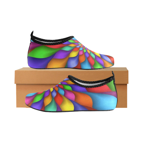 RAINBOW SKITTLES Women's Slip-On Water Shoes (Model 056)