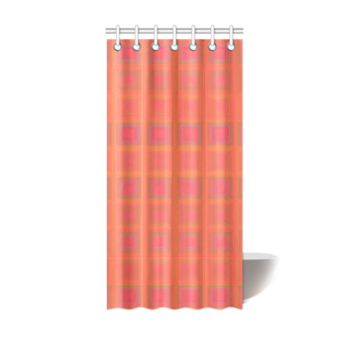 Pale pink golden multiple squares Shower Curtain 36"x72"