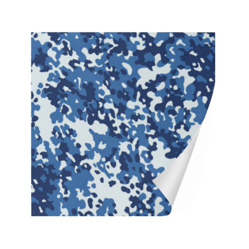 Digital Blue Camouflage Gift Wrapping Paper 58"x 23" (2 Rolls)