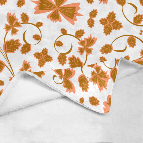 floral damask Ultra-Soft Micro Fleece Blanket 50"x60"