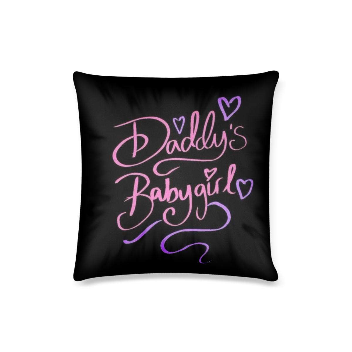 Daddy's Babygirl Custom Pillow Case 16"x16"  (One Side Printing) No Zipper
