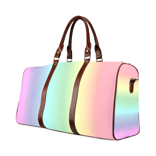 Pastel Rainbow Waterproof Travel Bag/Large (Model 1639)