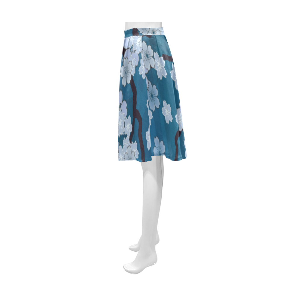 Sakura Breeze Night Blossoms Athena Women's Short Skirt (Model D15)