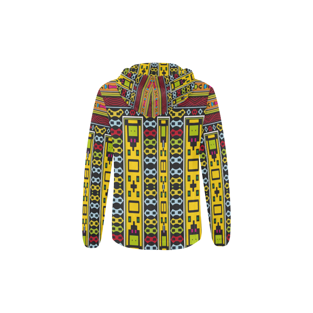 Shapes rows All Over Print Full Zip Hoodie for Kid (Model H14)