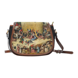 Hieronymus Bosch-The Haywain Triptych 2 Saddle Bag/Small (Model 1649)(Flap Customization)