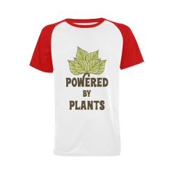 Powered by Plants (vegan) Men's Raglan T-shirt Big Size (USA Size) (Model T11)