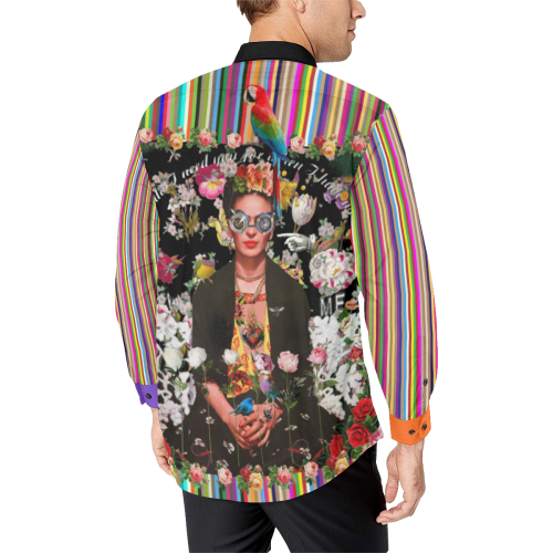 Frida Incognito Men's All Over Print Casual Dress Shirt (Model T61)