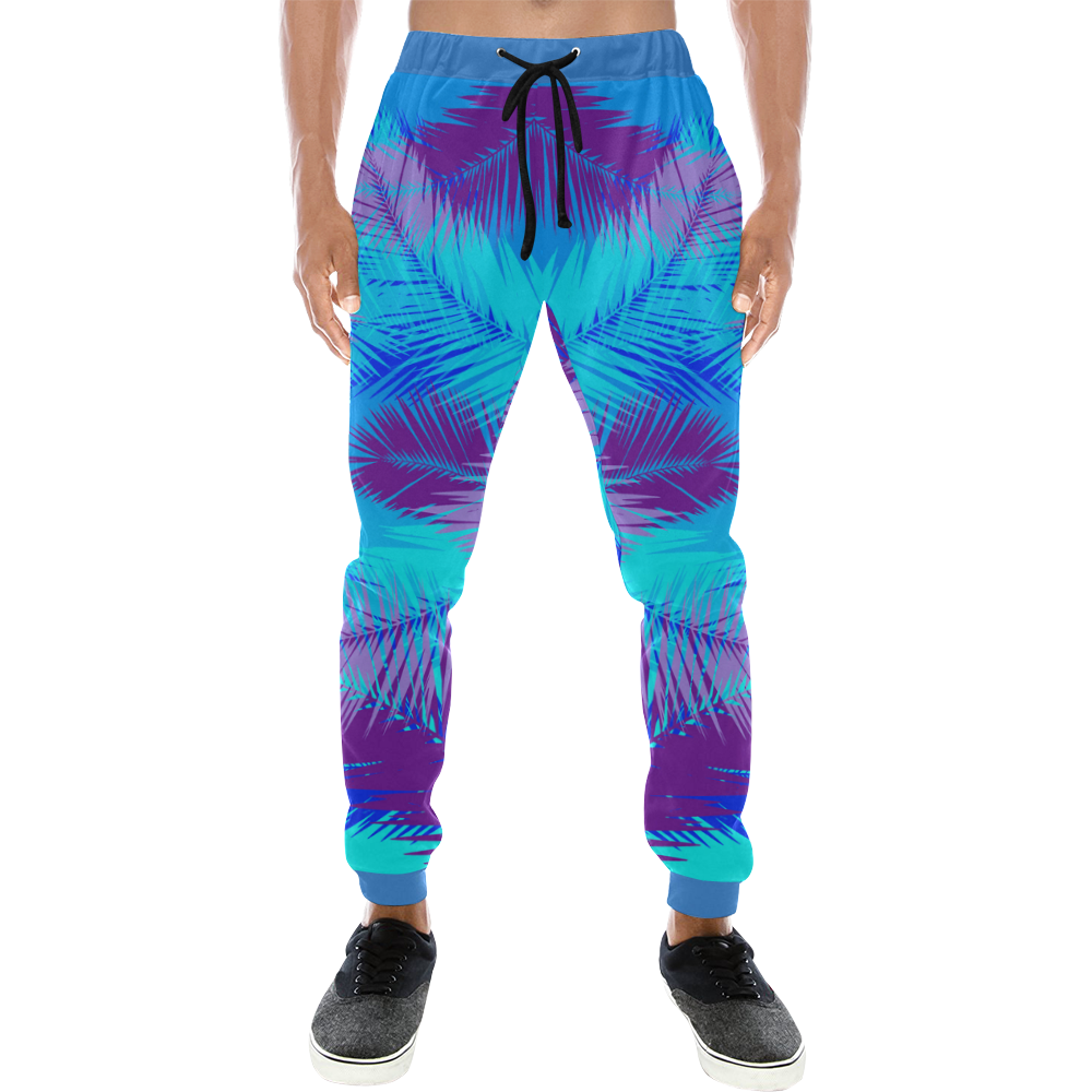 Summer Island pop art design Men's All Over Print Sweatpants (Model L11)