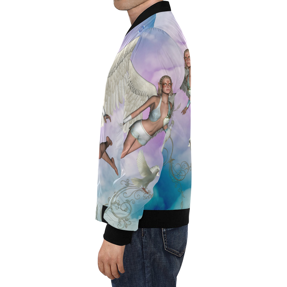 Fairy in the sky All Over Print Bomber Jacket for Men (Model H19)
