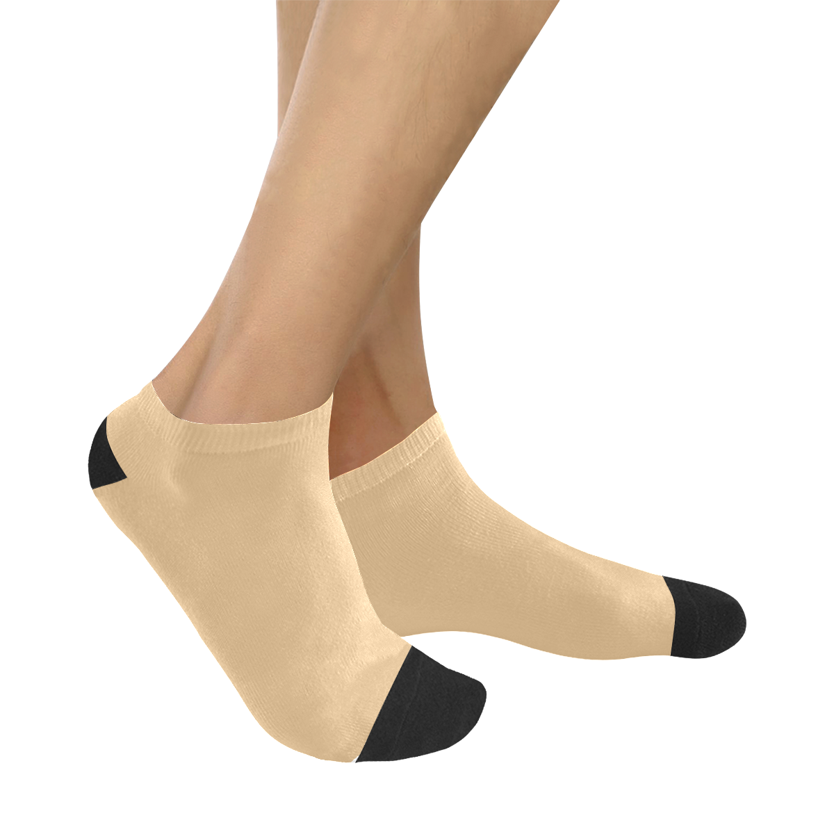 color burlywood Women's Ankle Socks