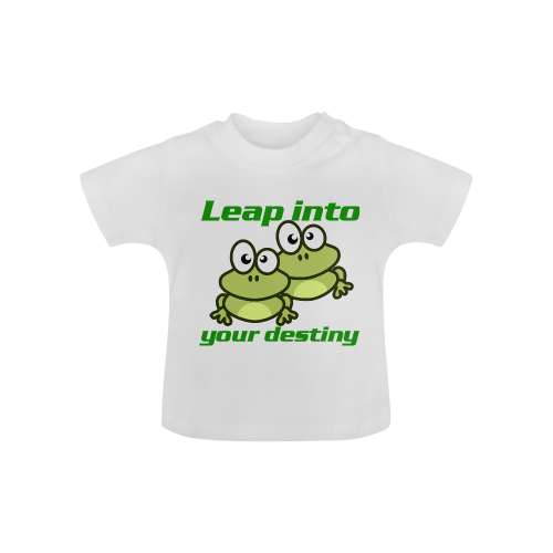 White Frog Baby Tee Baby Classic T-Shirt (Model T30)