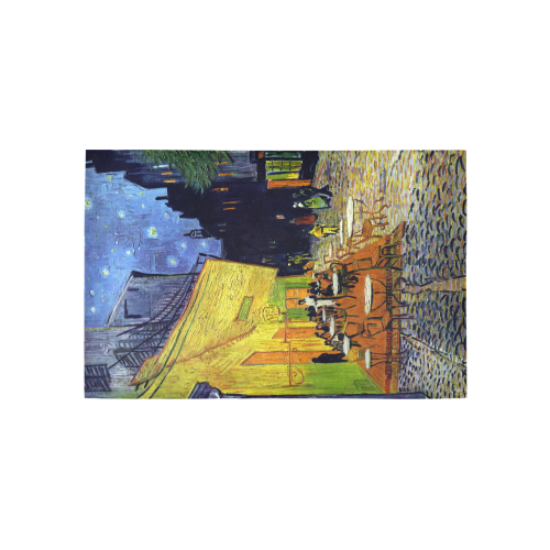 Vincent Willem van Gogh - Cafe Terrace at Night Area Rug 5'x3'3''