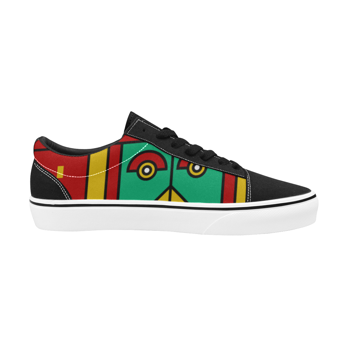 Aztec Spiritual Tribal Men's Low Top Skateboarding Shoes (Model E001-2)
