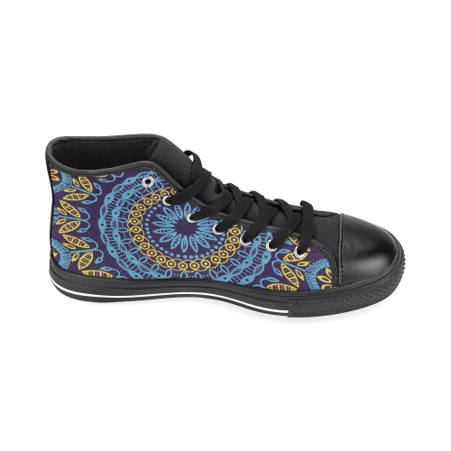 MANDALA PLANETS ALIGN High Top Canvas Shoes for Kid (Model 017)