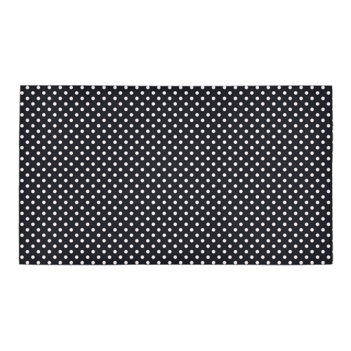 Black polka dots Bath Rug 16''x 28''