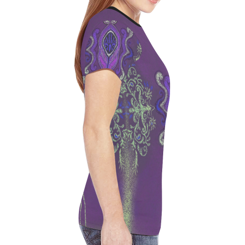 enluminure 5 New All Over Print T-shirt for Women (Model T45)