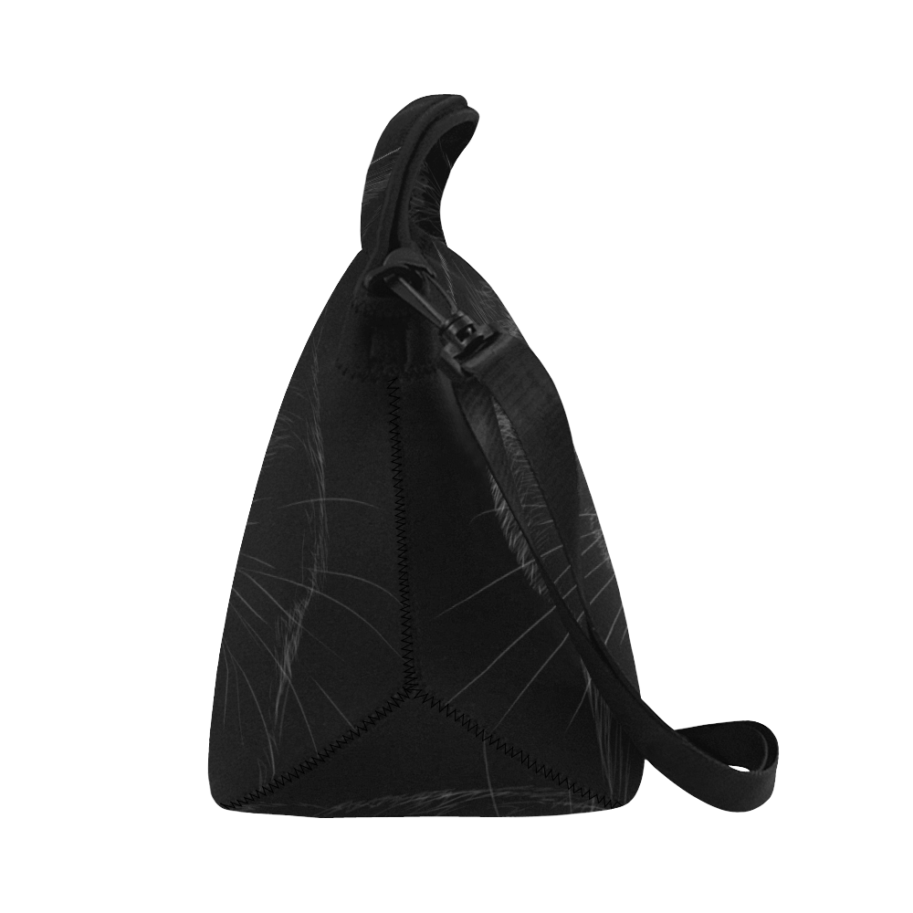 Black Cat Neoprene Lunch Bag/Large (Model 1669)