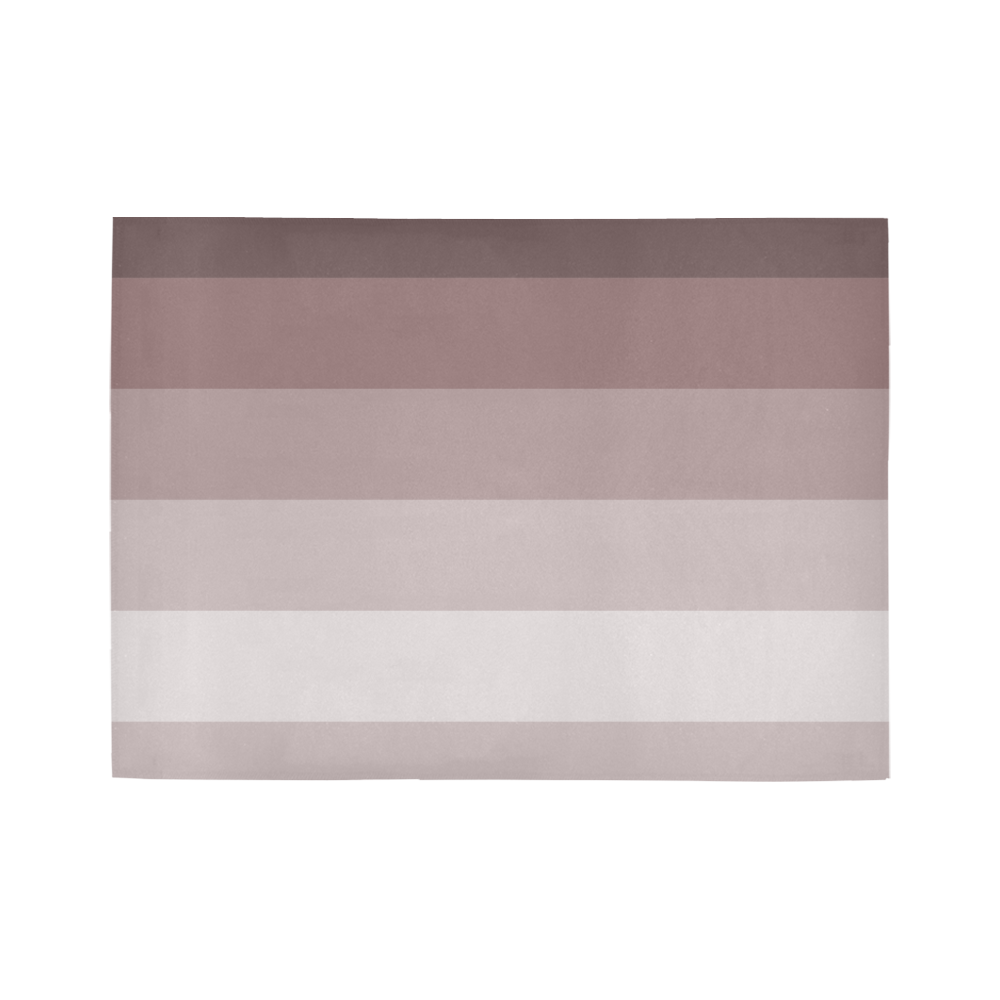 Grey multicolored stripes Area Rug7'x5'