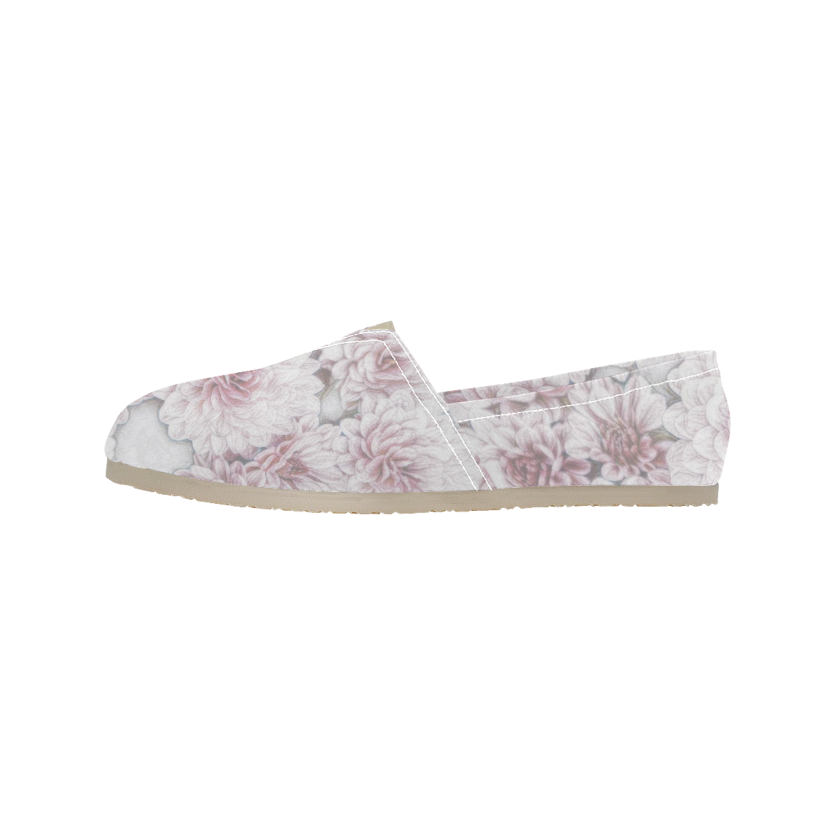 Delicate floral 318 by JamColors Women's Classic Canvas Slip-On (Model 1206)