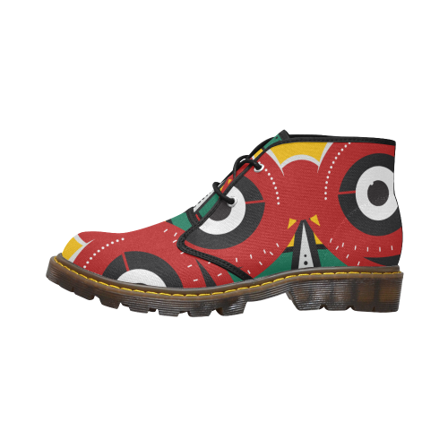 totem tribal Men's Canvas Chukka Boots (Model 2402-1)
