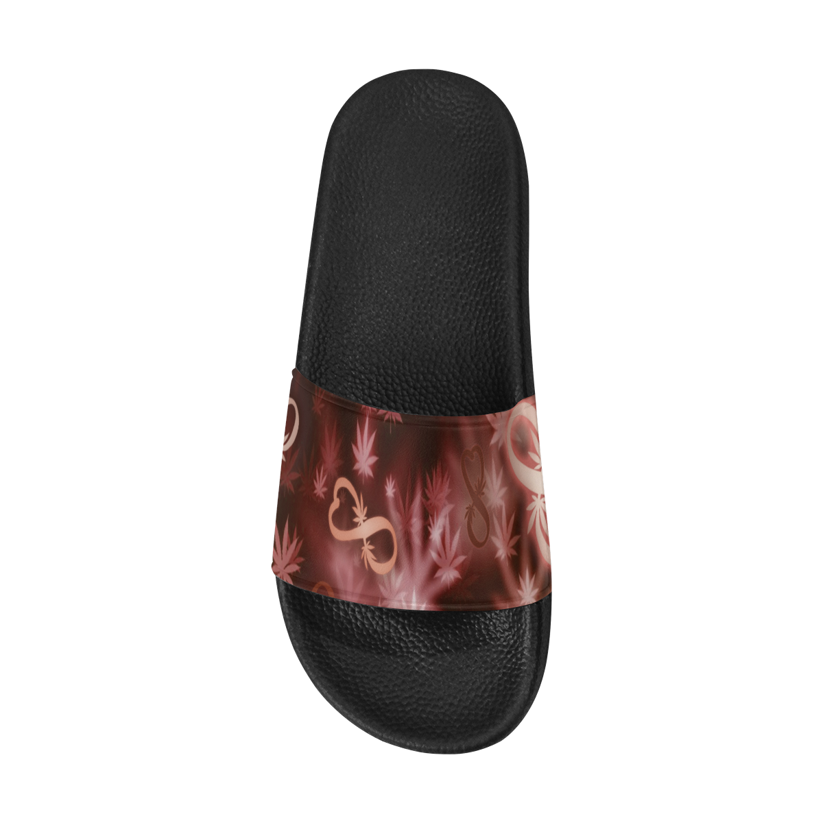 INFINITY RED COSMOS Men's Slide Sandals (Model 057)