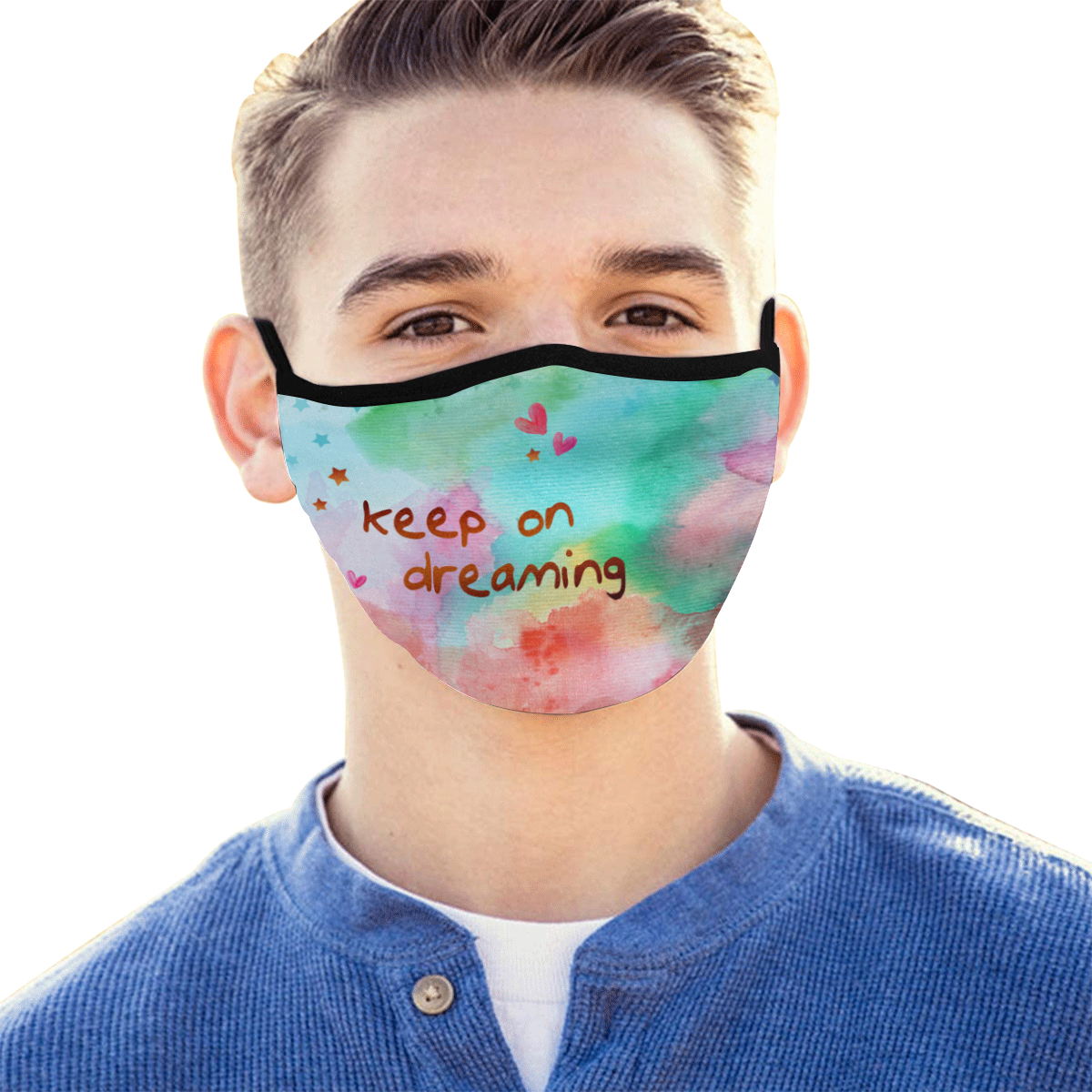 KEEP ON DREAMING - rainbow Mouth Mask