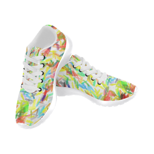 Colorful brush strokes Men’s Running Shoes (Model 020)