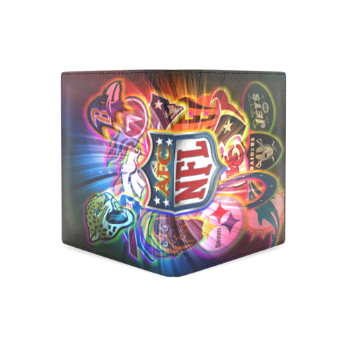 2018 NFL AFC by TheONE Savior @ IMpossABLE Endeavors Men's Leather Wallet (Model 1612)