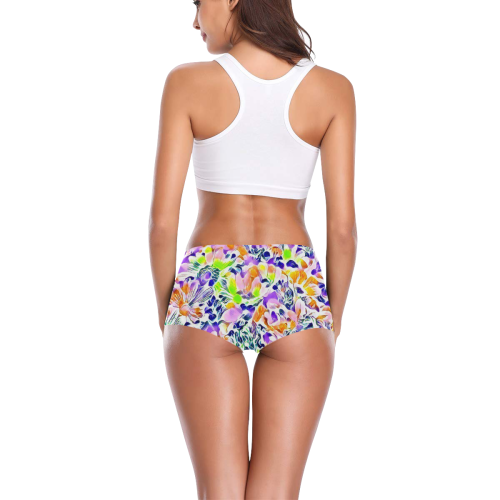 Floral Summer Greetings 1B  by JamColors Women's All Over Print Boyshort Panties (Model L31)