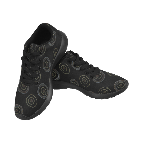 Design dots black Running Women’s Running Shoes (Model 020)