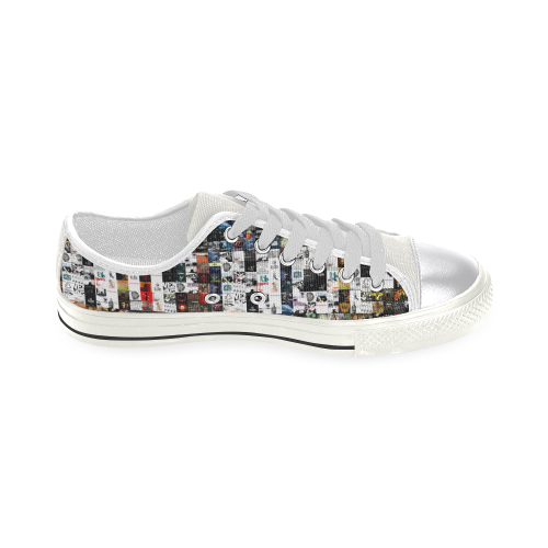 hip hop Women's Classic Canvas Shoes (Model 018)