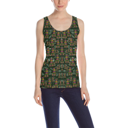 Love my leggings and top ornate pop art`s collage All Over Print Tank Top for Women (Model T43)